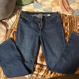 Lee Women's Straight Leg boot cut Jeans in Dark Blue